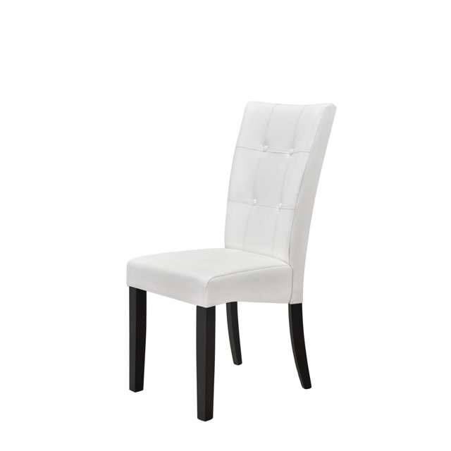 Chaises de salle à manger Aerys David en PU blanc (2 chaises par boîte)