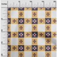 thumbnail image 1 of oneOone Silk Tabby Fabric Check Ikat Print Fabric By The Yard 42 Inch Wide, 1 of 4