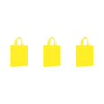 thumbnail image 3 of Decodeary Sac de Courses Réutilisable Pliable Écologique Sac de Rangement à Bandoulière Jaune 3Set, 3 of 6
