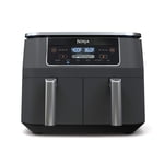 Ninja Foodi 8 Quart 2-Basket Air Fryer, Grey - DualZone Technology, Smart Finish