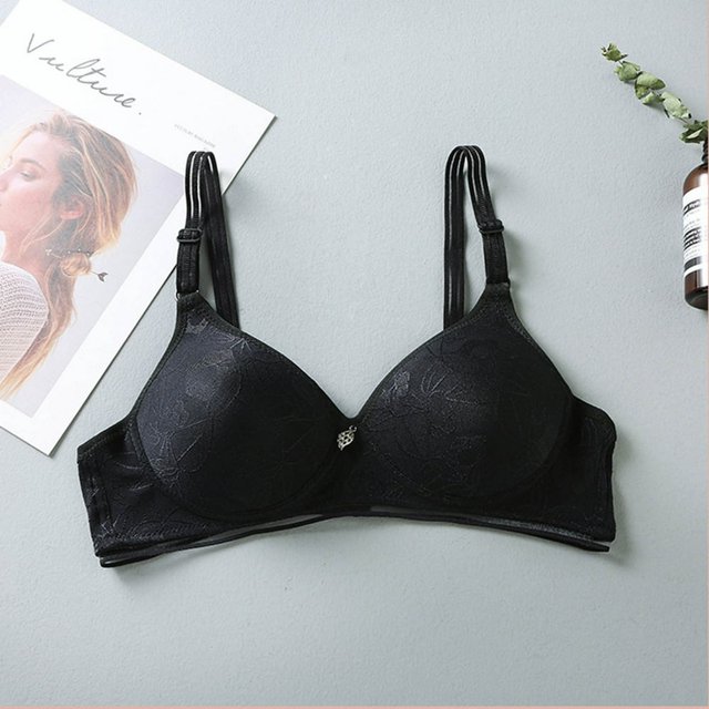 CHUANK Bras Easter Clearance Summer Fall Woman‘s Printing Gathered Together Daily Bra Underwear No Rims Blue