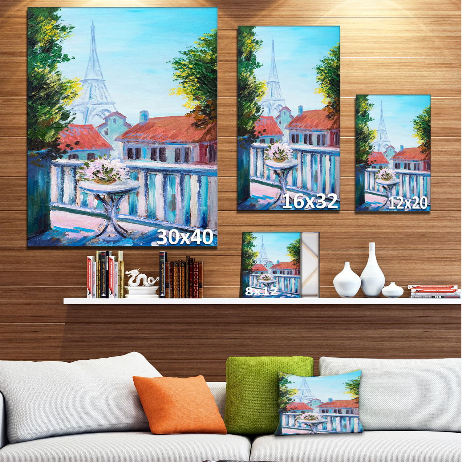 Impression sur toile « Paris Eiffel Tower » Design Art