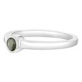 thumbnail image 3 of 925 Sterling Silver Simulated Peridot Birthstone Ring For Young Girls Size 5, 3 of 4