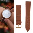 thumbnail image 1 of Ymiko Watch Strap,Unisex Universal Pin Buckle Watch Band PU Leather Replacement Watch Strap Accessory Brown,Pin Buckle Watch Band, 1 of 8