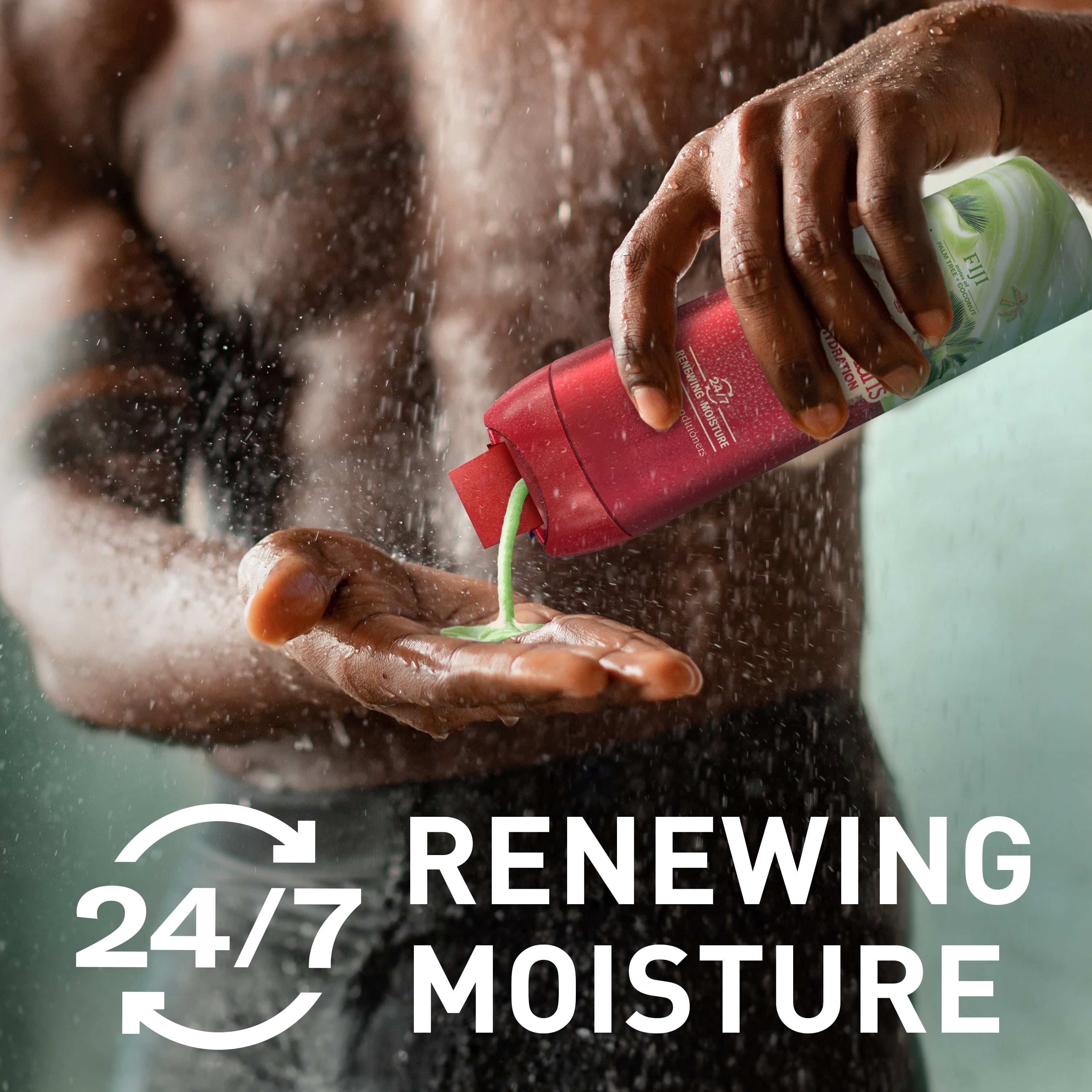 Nettoyant pour le corps pour hommes Old Spice Super Hydratation, Fiji avec palmier et noix de coco, hydratation régénératrice 24 heures sur 24, 7 jours sur 7, 591 mL (20 oz)