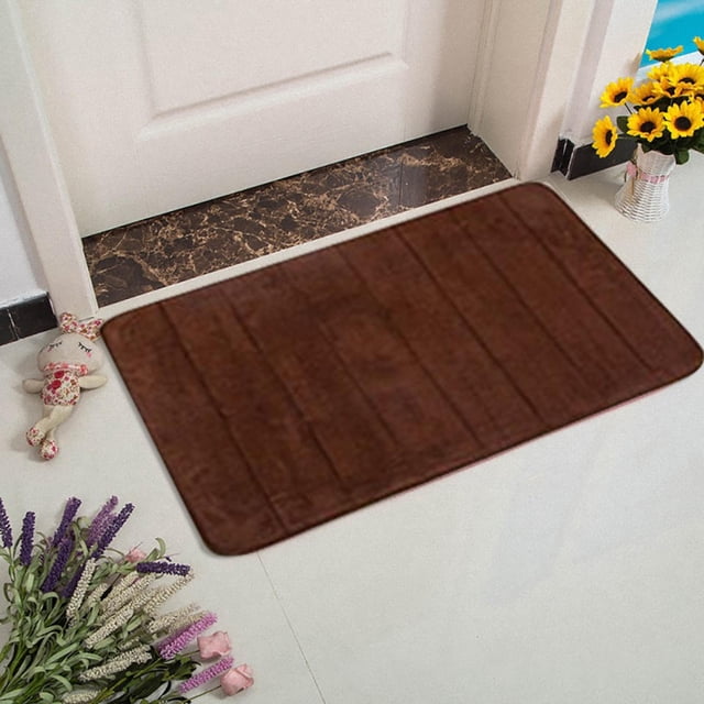 Bovemsi Clearance Memory Foam Bath Mat Bathroom Rugs Toilet Soft Non Slip Mat Bathroom Bedroom Floor Shower Rug Decor Comfortable Water Absorbent Machine Washable Easier To Dry Floor Rug Mats