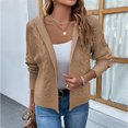 thumbnail image 1 of REDHOTYPE Cardigan à Col Rond pour Femmes Pull Ample Décontracté Couleur Unie Manches Longues Haut, 1 of 2