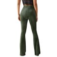 thumbnail image 4 of Wangsaura Women's Bootcut Yoga Pants Tummy Control Bootleg Velvet Sweatpants, 4 of 6