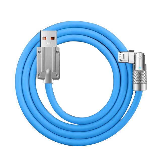 180° Rotating Fast Charge Cable USB Fast Charging USB To Type C Data Cable 120W Super Fast Charging Type C Silicone Fast Charging Cable Compatible With Android Series