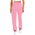 thumbnail image 2 of Innerwin Trousers Solid Color Ladies Bottoms Holiday Straight Leg Lounge Sweatpants Pink S, 2 of 3