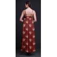 thumbnail image 3 of Bimba Rayon Floral Ladies Printed Backless Spaghetti Strap Long Maxi Evening Party Dress-XSmall, 3 of 4