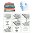 thumbnail image 4 of 6Pcs Reusable Vacuum Storage Bags Set, Space Saver Bags, Save 75% More Storage Space. Double Zip Seal and Leak Valve, Travel Hand Vacuum Pump Included, 39 X 31-Inch, 4 of 8