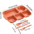 thumbnail image 3 of EGNMCR Kitchen Gadgets, Kitchen Accessories, Kitchen Utensils, Kitchen Tool Divided Plates Tray Dinnerware For Dinner Restaurant Family Party And Kitchen Microwave Dishwasher Safe p lastic Lunch b ox, 3 of 6