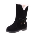 thumbnail image 2 of LSLJS Bottes Unies de Mode pour Femmes, Bottes à Talon Bas Rond pour Femmes, Bottines et Bottillons pour Femmes, Bottes pour Femmes, 2 of 8