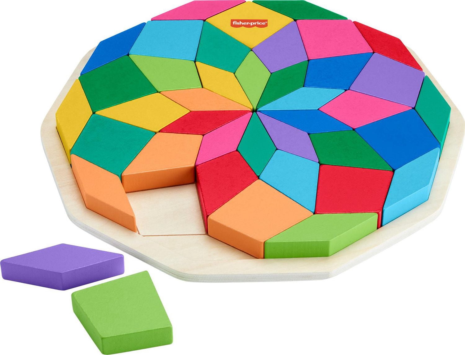 Fisher-Price – Puzzle Mandala en Bois - Exclusivité Walmart