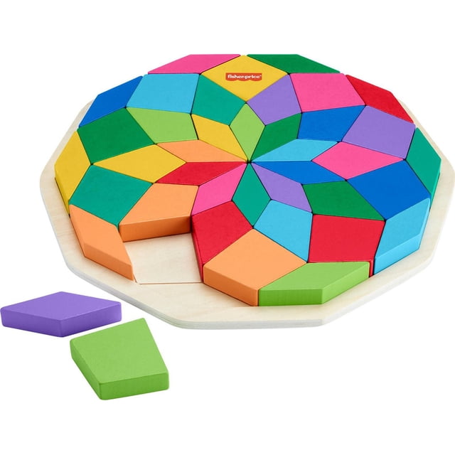 Fisher-Price – Puzzle Mandala en Bois - Exclusivité Walmart