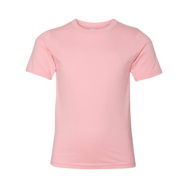 Next Level Chandail à Col Rond en Coton pour Jeunes, P, Rose Pâle