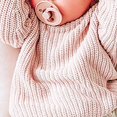 thumbnail image 2 of Barboteuse Chandail pour Bébé Fille Chandail Tricoté pour Bébé Fille Garçon Blouse Chandail Molleton Chaud Col Ras du Cou Manches Longues, 2 of 6