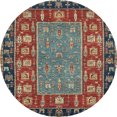 thumbnail image 1 of Ahgly Company Tapis d'Intérieur Ronds Abstraits Rouge Brun à Motif Animal, 6 Pieds Rond, 1 of 6