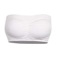 thumbnail image 1 of Double Women Plus Size Strapless Bra Bandeau Tube Removable Padded Top Stretchy, 1 of 5