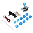 thumbnail image 1 of Joystick DIY Kit,  Delay Easy To Install  Game DIY Kit Parts Wide Application  for MAME for Fight Stick for PC Game Green,Blue,Red,White,Yellow,Black,Mixed Color, 1 of 7