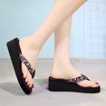 thumbnail image 4 of Femmes Dames Mode Été Fleurs Style Bohème Pantoufles Sandales de Plage Chaussures, 4 of 8