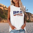 thumbnail image 2 of EQWLJWE Hauts pour Femmes Mode Féminine Confortable Independence Day Décontracté Col Rond Imprimé Haut Blouse, 2 of 4