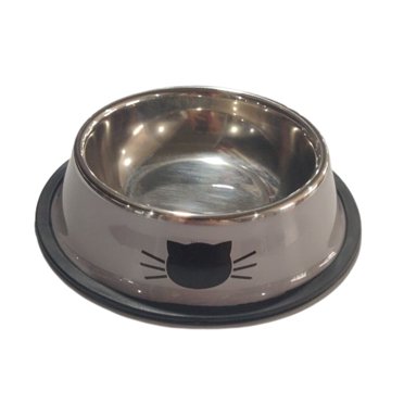 Bol pour Chat en Acier Inoxydable Bol pour Nourriture de Chaton Bol pour Petit Chiot Bol Antidérapant pour Petits Chiens Chats