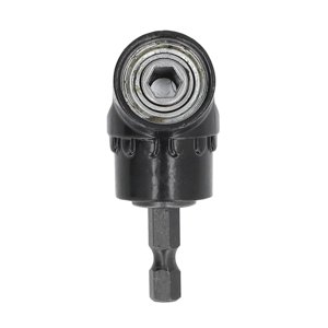 Right Angle Drill Adapter, 1/4 Inch Hex Shank Right Angle Professional Cordless Drills Attachment Screwdriver Angled Bit Holder for Household Workplace Industry,Black