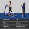 thumbnail image 2 of Gymax Folding 2.25HP Electric Treadmill Running Machine w/ LED Display Navy, 2 of 10