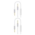 thumbnail image 4 of Ruiboury Car Stereo AUX Cable Computer Headphone Handsfree Phone Call Wire Control 3 .5mm Audio Cord silver 2Set, 4 of 6