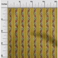 thumbnail image 1 of oneOone Polyester Lycra Fabric Leaves & Floral Block Printed Craft Fabric BTY 56 Inch Wide, 1 of 5
