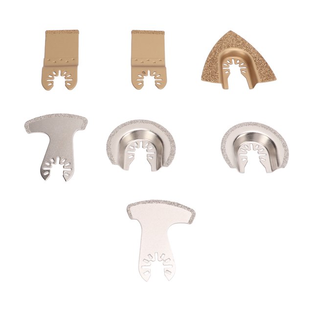 Lame de Scie Oscillante, Large Compatibilité 4 Types Lames Multioutils Durables pour le Ciment