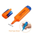 thumbnail image 4 of Unique Bargains Highlighter, Broad Point, Orange, 4 Count, 4 Pack, 4 of 6