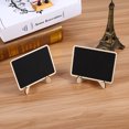 thumbnail image 2 of Cergrey Mini Blackboard, Mini Chalkboard, 10PCS Memo Board Wooden Mini Blackboard Chalkboard Message Note Board With Stand Holder Clip Note Board, 2 of 8
