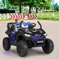 thumbnail image 2 of Costway 12V 2-Seater Kids Ride On UTV RC Electric Vehicle Suspension with Lights & Music, 2 of 10