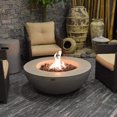 thumbnail image 2 of Elementi Natural Gas Concrete Lunar Bowl Fire Pit w/ Auto Ignition, Grey, 2 of 12