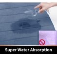 thumbnail image 3 of ORUYROP Memory Foam Bath Mat Large Size, 31.5 x 19.8 Inches,Soft and Comfortable, Super Water Absorption, Non-Slip, Thick, Machine Wash, Easier to Dry for Bathroom Floor Rug, Denim Blue, 3 of 7