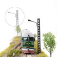 thumbnail image 3 of Youkk Lampe de Chemin de Fer Modèle Classique Mini Paysage Échelle Légère Résistante Lampadaire Extérieur LED Métal Argent (Lumière Chaude), 3 of 5