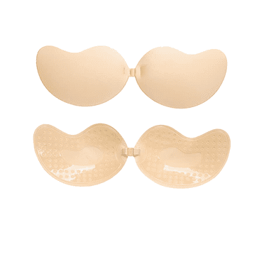 BIMEI Soutien-Gorge Adhésif Soutien-Gorge Adhésif Réutilisable Soutien-Gorge à Coller Sans Bretelles Soutiens-Gorge Respirants pour Femmes Forme Mangue,1 Paire,Nude,Bonnet C