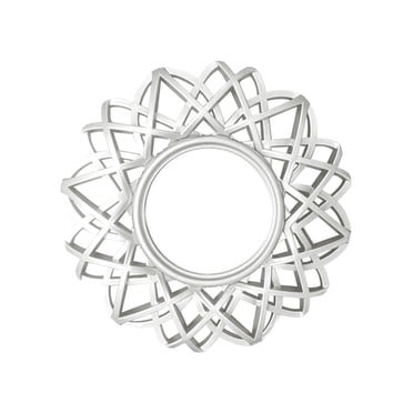 Nordic Wall Hanging Mirror Decorative Round Mirror for Corridor Hall Hotel Decor Argent
