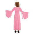 thumbnail image 2 of Doomiva Robe Renaissance Rétro à Manches Cloche pour Filles Enfants Costume Médiéval Halloween Cosplay Longue Robe Maxi Rose 6, 2 of 7