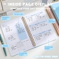 thumbnail image 4 of Weekly Planner With Lines For Diary Notes And Daily Planning Solid Hardcover Elegant Self Filling Schedule A5 Planner Coil Notebook, 4 of 6