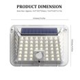 thumbnail image 2 of Amdohai 1Pc Three-side 100 LED Solar Lamp Solar Light Body Induction Lamp LED Lamp Solar Induction Wall Lamp Street Waterproof Outdoor Garden Landscape Lamp, 2 of 7