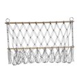 thumbnail image 3 of Abbracc Wall Hanging Net Plush Toy Net Handwoven Boho Macrame Stuffed Animal Hammock Gray, 3 of 9