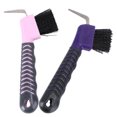 thumbnail image 3 of Hoof Pick for Horse Use with Stiff Bristles and Multifunctional Design Assorted Color 2Pcs, 3 of 8