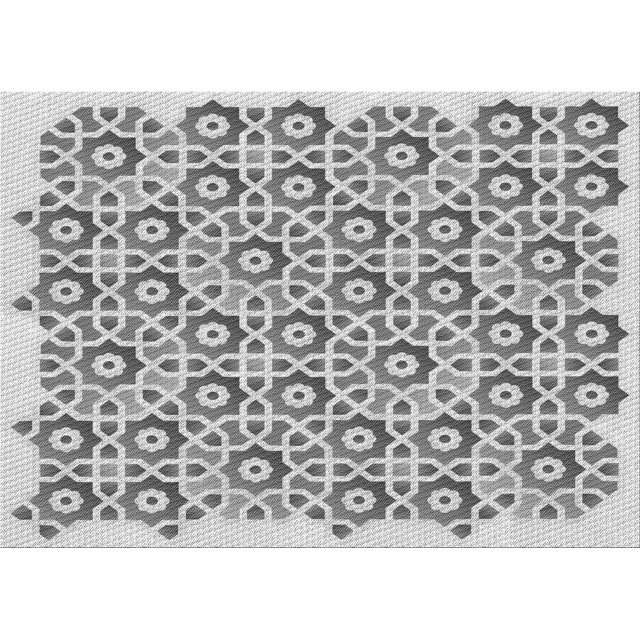Ahgly Company Machine Washable Indoor Rectangle Transitional Light Gray Area Rugs, 3' x 5'