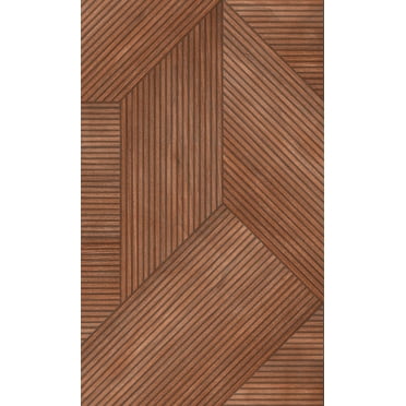 Terracota Papier Peint à Panneaux de Bois Géométriques R8193