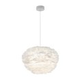 thumbnail image 1 of Artika Plume Modern LED Pendant Light Fixture White Feather Shade, 1 of 5