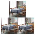 thumbnail image 2 of Baohd Durable And Easy To Wash Tablecloth With Vintage Style Rectangular Table Tablecloth Cotton Dining Tablecloth Table Cover gray 140*180CM 3Set, 2 of 6